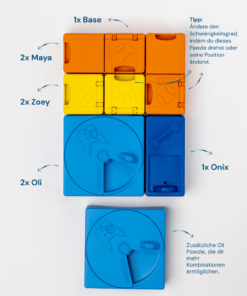 elbhunde pawzler rainbow set teile