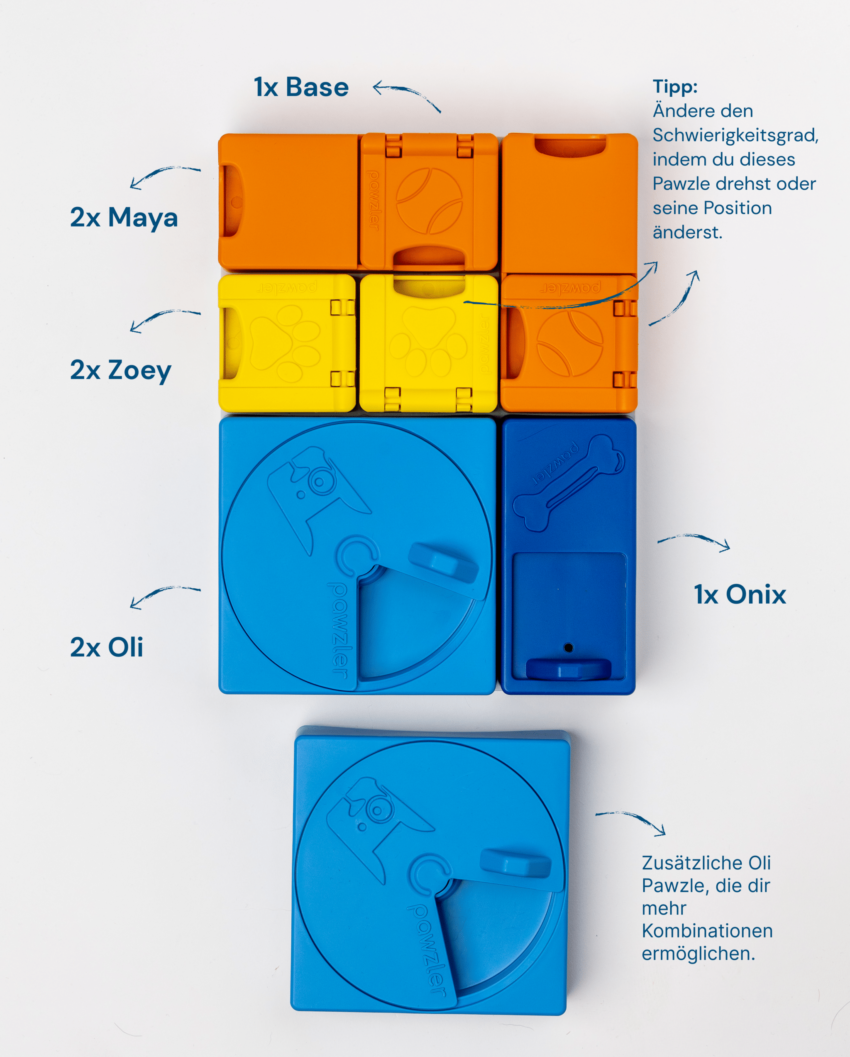 elbhunde pawzler rainbow set teile