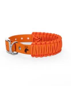 elbhunde biothane paracord halsband fireball