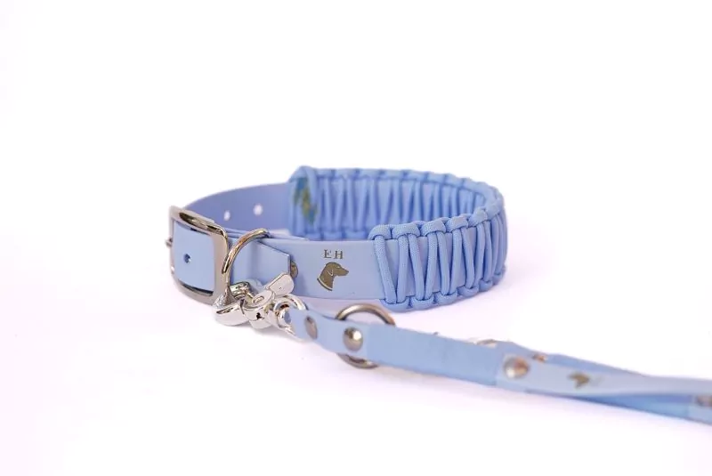 elbhunde biothane paracord halsband polar premium leine