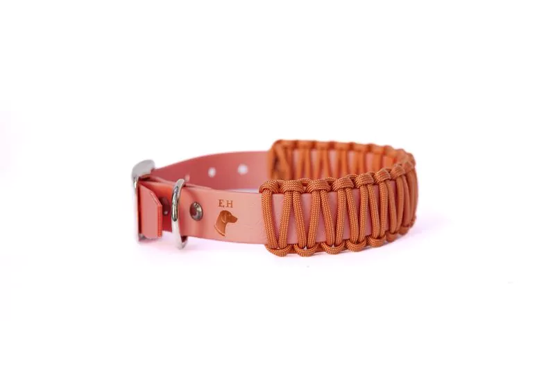elbhunde biothane paracord halsband royal