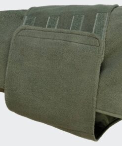 elbhunde cloud7 hundepullover derby fleece khaki klettverschluss