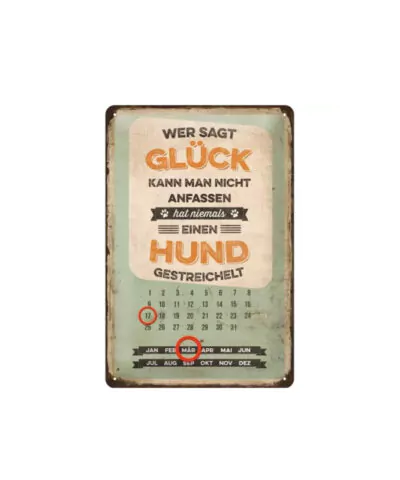 elbhunde dresden nostalgic art hund schild glueck anfassen