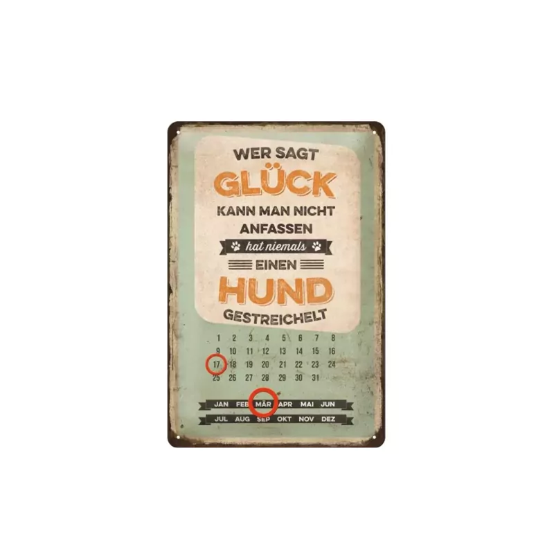 elbhunde dresden nostalgic art hund schild glueck anfassen