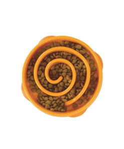 elbhunde dresden outward hound slow fun feeder orange leckerli