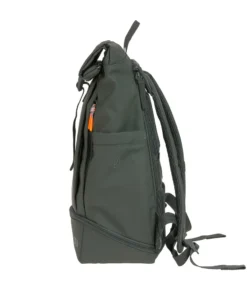 elbhunde dresden palopa rolltop rucksack yoska dark olive seitlich