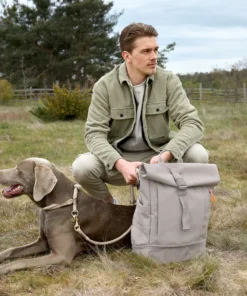 elbhunde dresden palopa rolltop rucksack yoska taupe hund