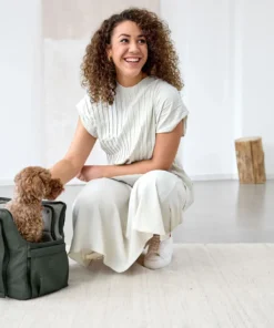 elbhunde dresden hundetragetasche weda dark olive hund