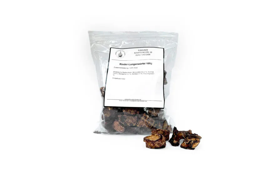 elbhunde gusto leckerli rinderlungen wuerfel