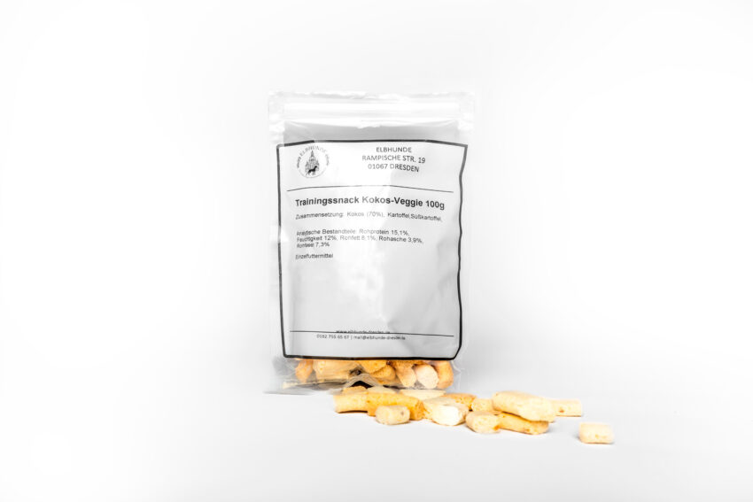 elbhunde gusto leckerli trainingssnack kokos veggie