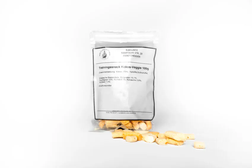 elbhunde gusto leckerli trainingssnack kokos veggie