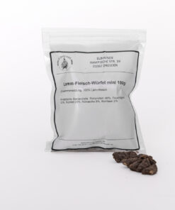 elbhunde hund leckerli lamm fleisch wuerfel mini