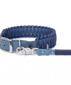 elbhunde biothane paracord halsband set leine paloma