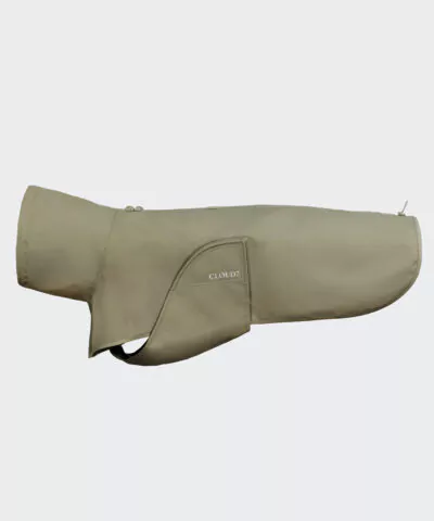 elbhunde cloud7 hunderegenmantel helgoland olive