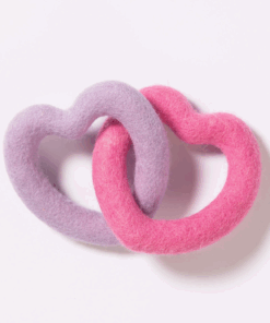 elbhunde awoo herzen aus bio wollfilz