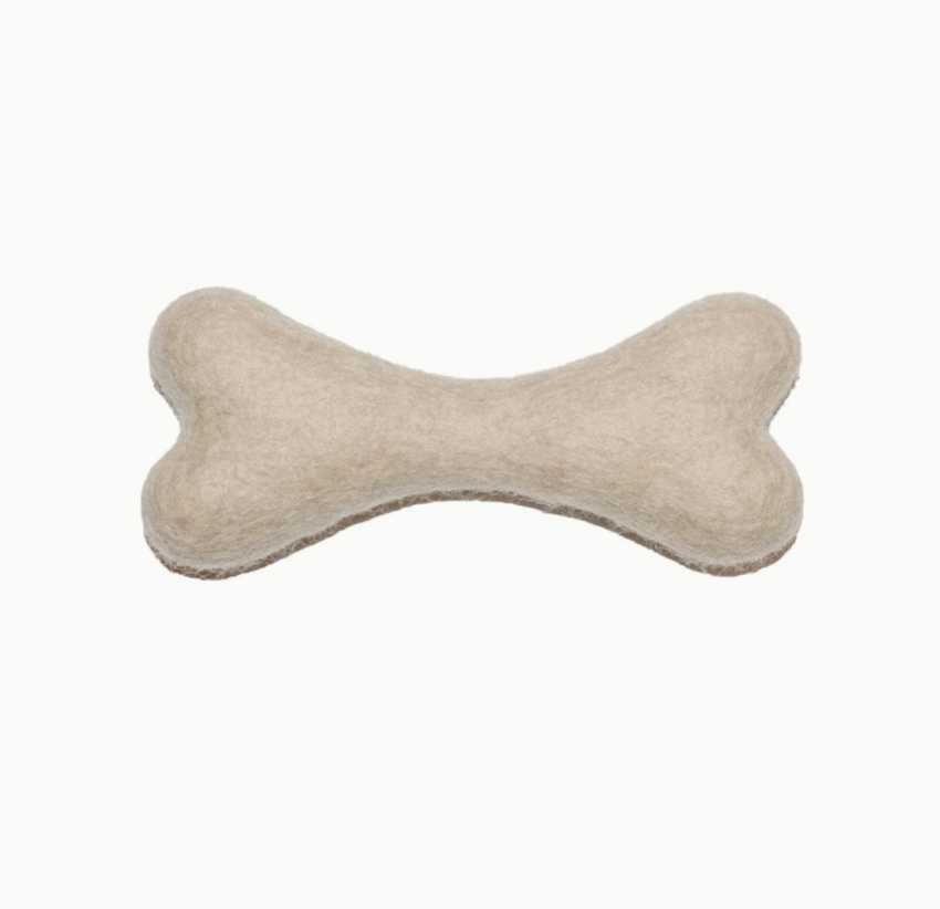 elbhunde awoo knochen aus bio wollfilz