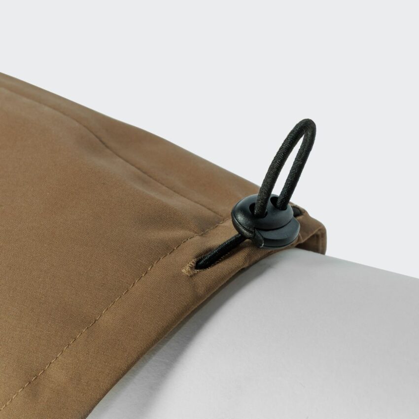 elbhunde cloud7 hunderegenmantel dublin 2.0 dackel sandy brown kordelstopper