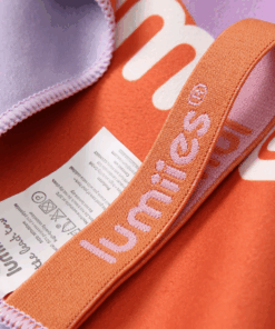 elbhunde lumiies handtuch the beach towel dackel lilac sunset detail