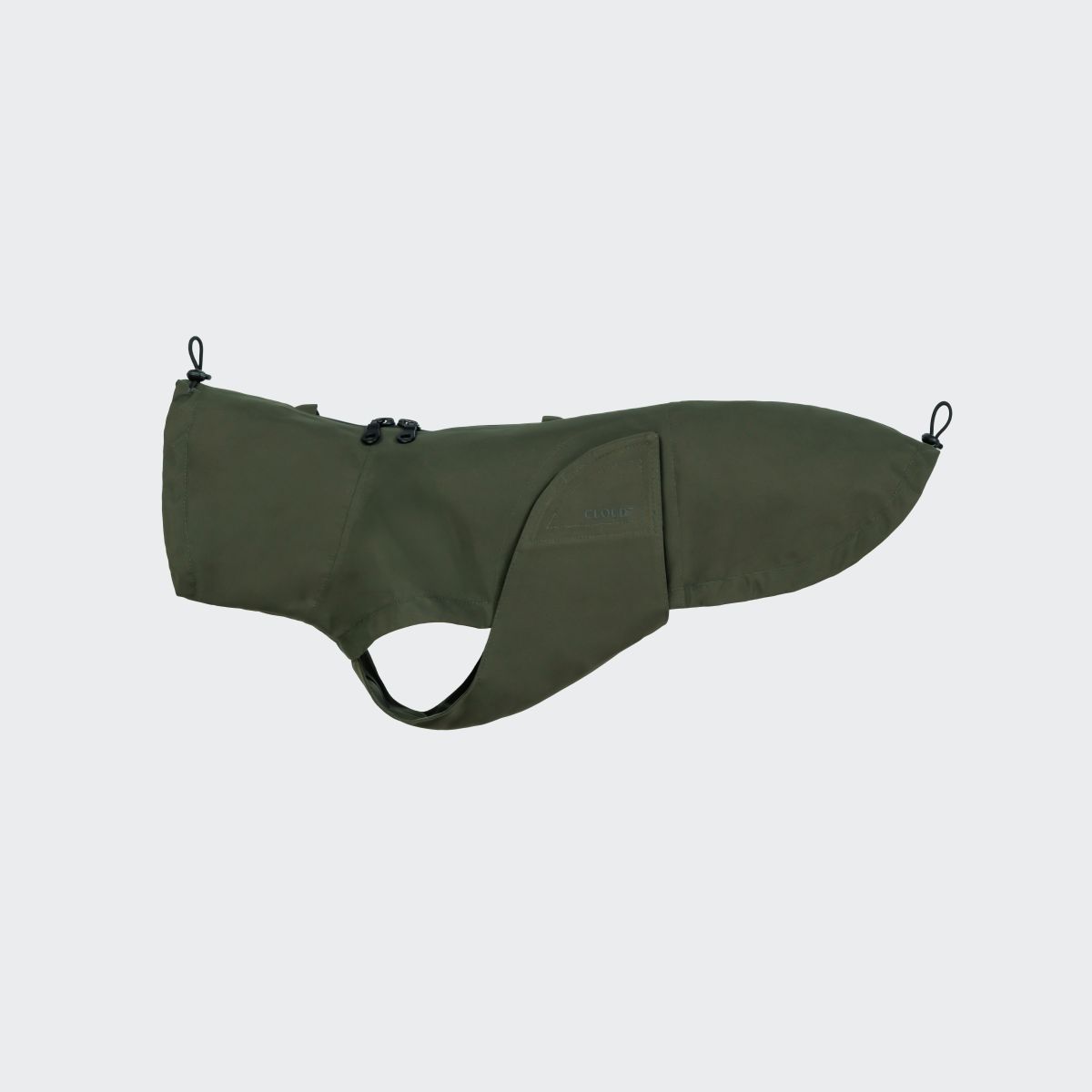 elbhunde cloud7 hunderegenmantel dublin 2.0 dackel dark olive