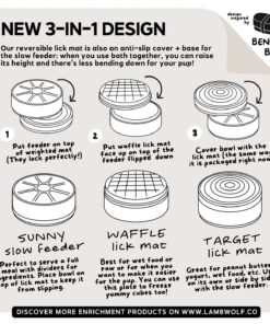 elbhunde lambwolf hundenapf bento 2 in 1 design