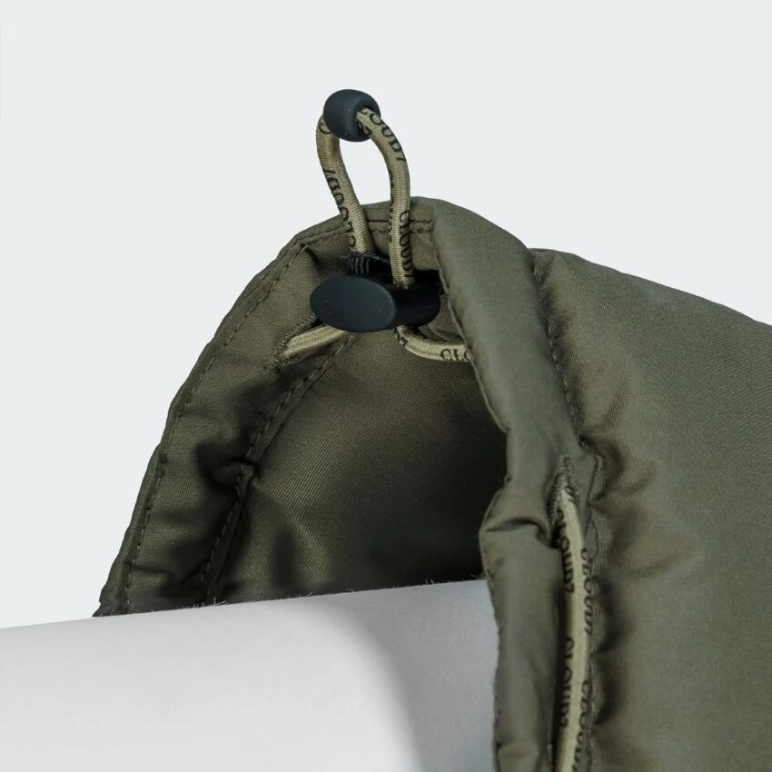 elbhunde cloud7 hundemantel alaska dackel light olive kragen