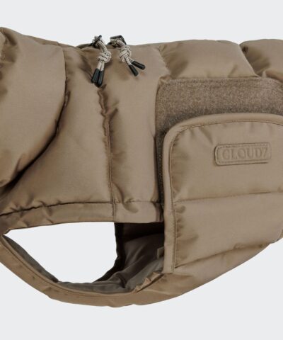 elbhunde cloud7 hundemantel alaska dackel sandy brown klettverschluss