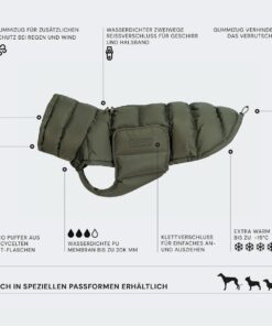 elbhunde cloud7 hundemantel alaska light olive info