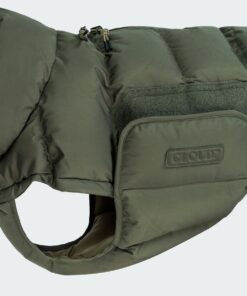 elbhunde cloud7 hundemantel alaska light olive klettverschluss