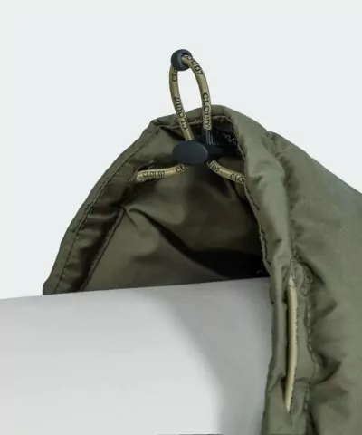 elbhunde cloud7 hundemantel alaska light olive kragen