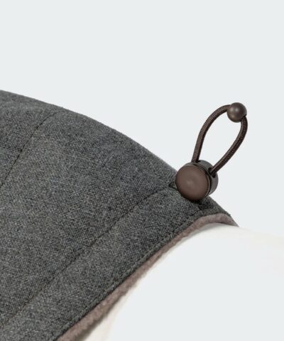 elbhunde cloud7 hundemantel brooklyn light graphit gummizug