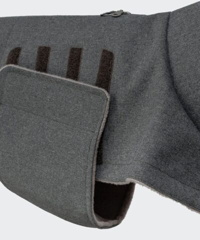 elbhunde cloud7 hundemantel brooklyn light graphit klettverschluss