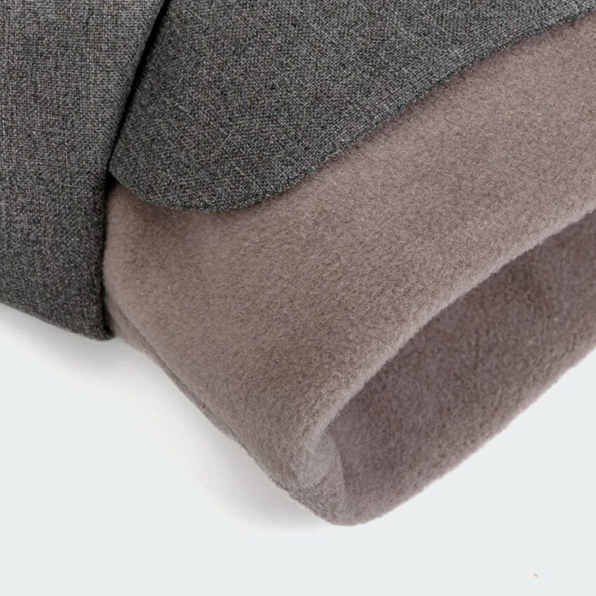 elbhunde cloud7 hundemantel brooklyn light graphit kragen