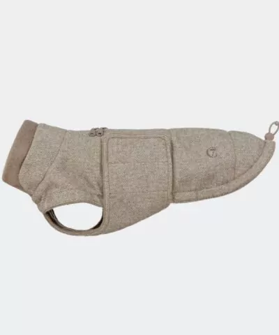 elbhunde cloud7 hundemantel brooklyn tweed beige dackel