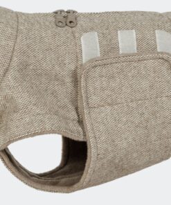 elbhunde cloud7 hundemantel brooklyn tweed beige dackel klettverschluss