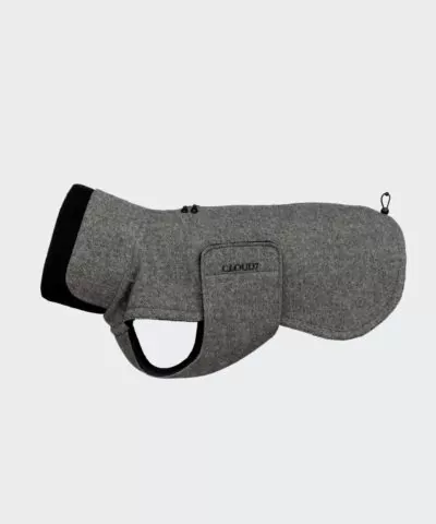 elbhunde cloud7 hundemantel brroklyn tweed black long