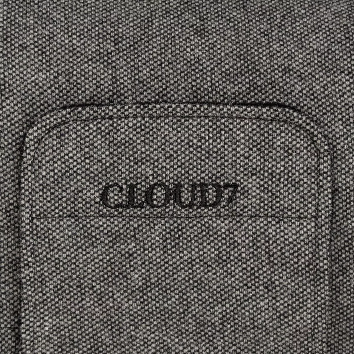 elbhunde cloud7 hundemantel brroklyn tweed black long logo