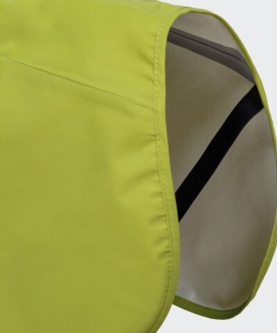 elbhunde cloud7 hunderegenmantel aktiv neongreen light olive beinschlaufen