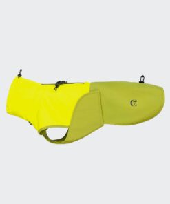 elbhunde cloud7 hunderegenmantel aktiv neongreen light olive dackel