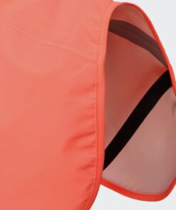 elbhunde cloud7 hunderegenmantel aktiv peach neonpink beinschlaufen
