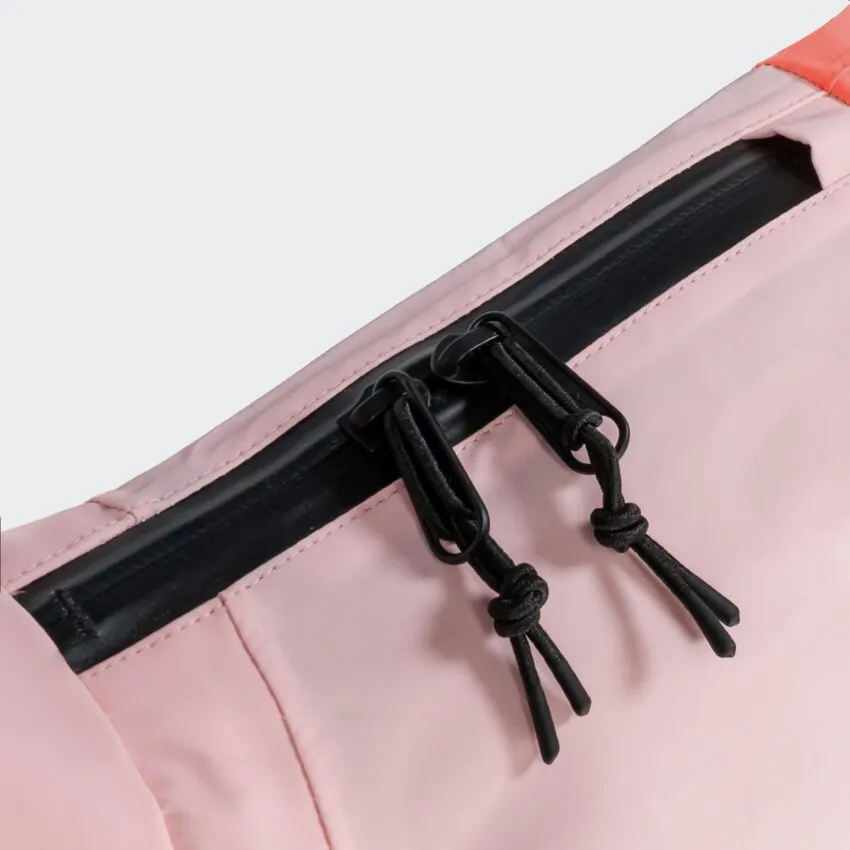 elbhunde cloud7 hunderegenmantel aktiv peach neonpink dackel reissverschluss