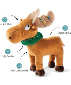 elbhunde fringe hundespielzeug mit quietschie weihnachten chrismoose detail