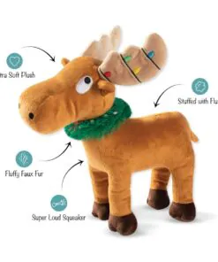 elbhunde fringe hundespielzeug mit quietschie weihnachten chrismoose detail