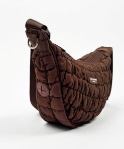 elbhunde cocopup crossbody crescent dog walking bag espresso kotbeutel