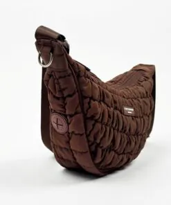 elbhunde cocopup crossbody crescent dog walking bag espresso kotbeutel