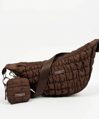 elbhunde cocopup crossbody crescent dog walking bag espresso leckerlibeutel set