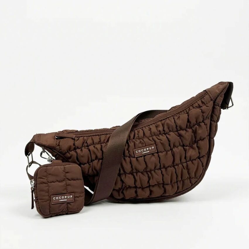 elbhunde cocopup crossbody crescent dog walking bag espresso leckerlibeutel set