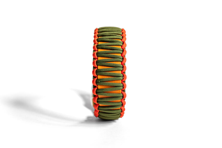 elbhunde biothane paracord halband leine crimson pine detail