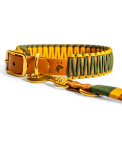 elbhunde biothane paracord halband leine honey grove