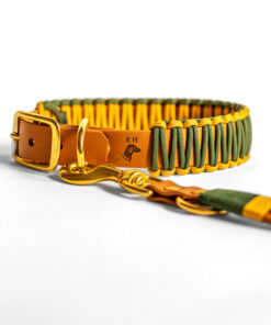 elbhunde biothane paracord halband leine honey grove