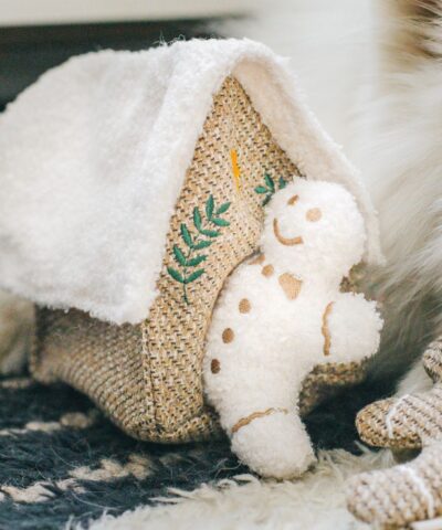 elbhunde lambwolf beschaeftigungsspielzeug fuer weihnachten mit quietschie lebkuchenhaus lebkuchenmann